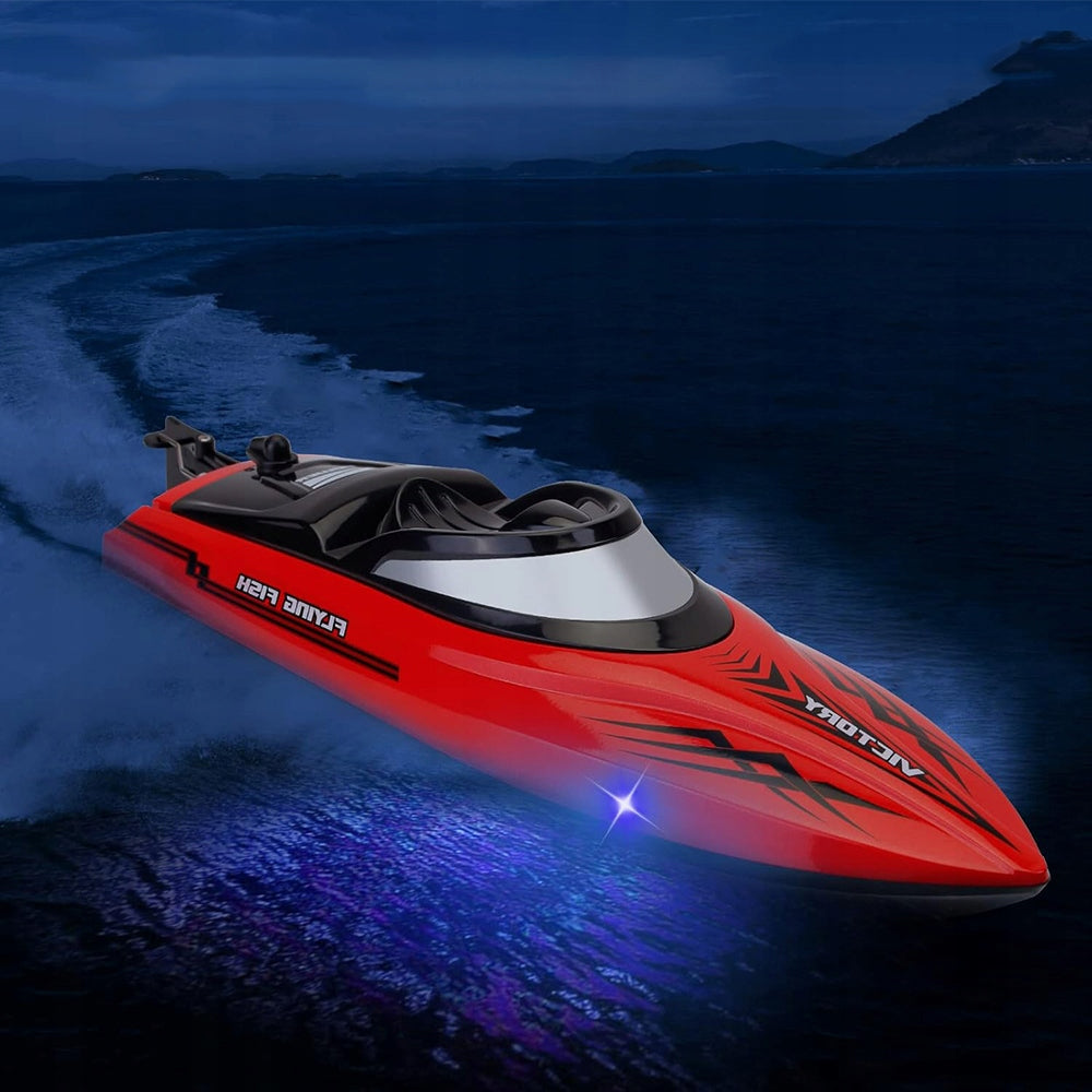 BOAT REMOTE CONTROLLED MOTORBOAT FOR REMOTE CONTROL RACING FAST 25km/h Packaging status original