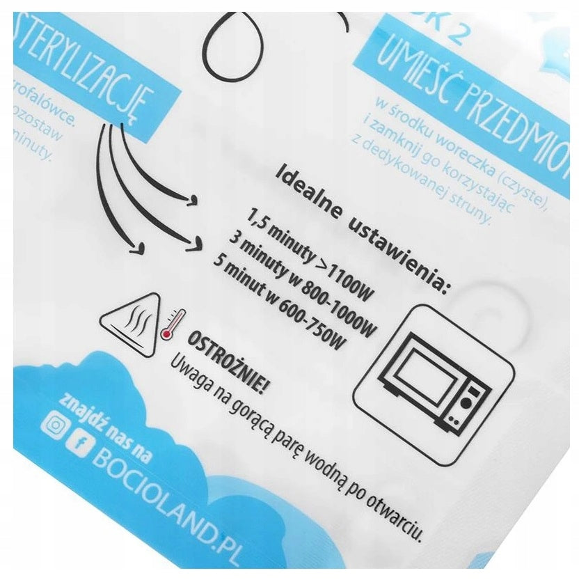 BOCIOLAND TEAT BOTTLE STERILIZATION POUCHES Brand Bocioland