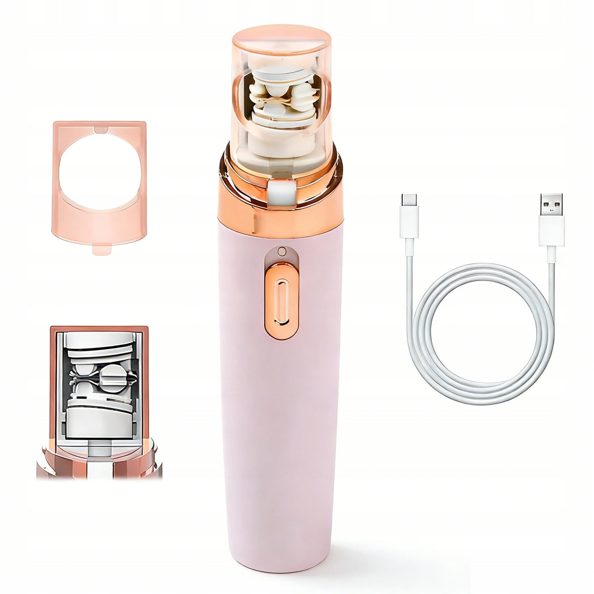 BODY FACE EPILATOR SAFE FOR SENSITIVE SKIN ANTIBACTERIAL USB Model 6974800526395