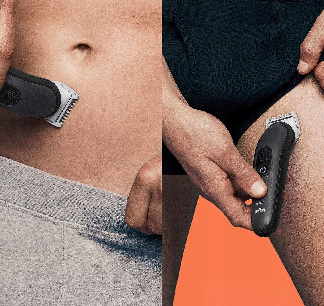 BODY TRIMMER FOR INTIMATE PLACES BRAUN BG3 WATERPROOF CORDLESS XXL Brand Braun
