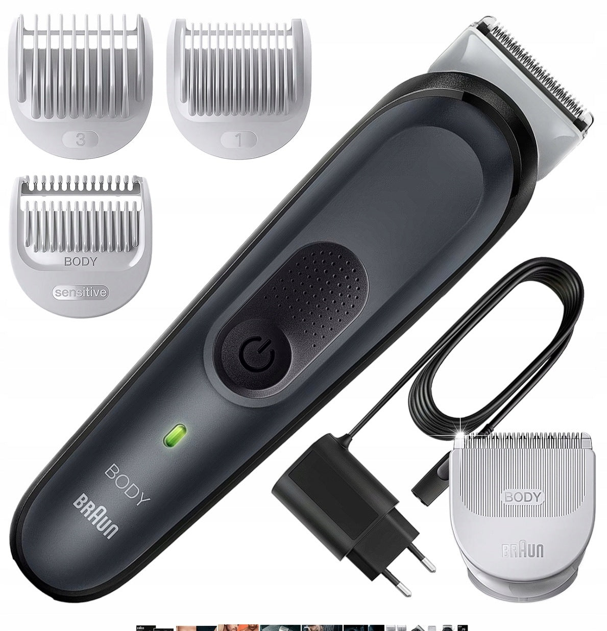 BODY TRIMMER FOR INTIMATE PLACES BRAUN BG3 WATERPROOF CORDLESS XXL Manufacturer code Type 5807