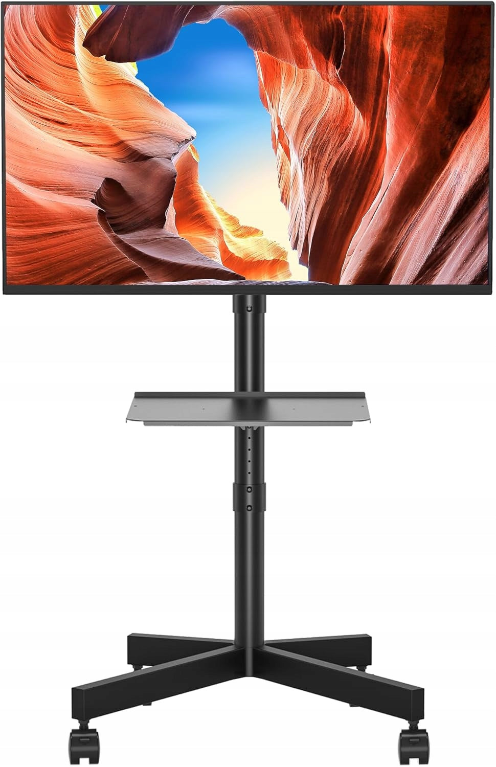 BONTEC TC003B Mobile TV Stand on Wheels TV Mount