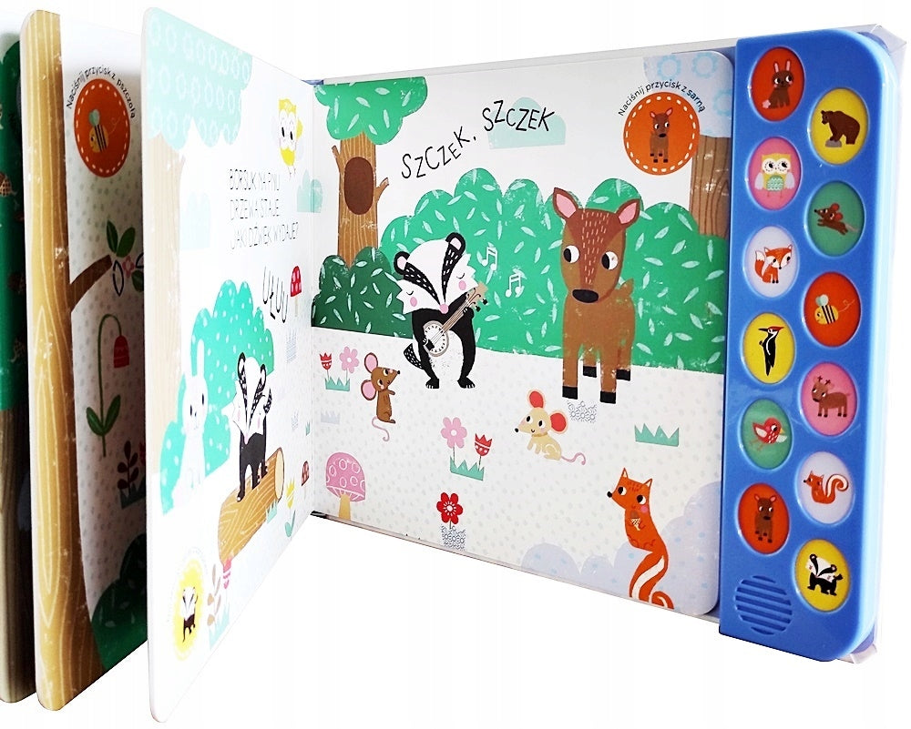 BOOK EDUCATIONAL BOOK HU HU IN THE FOREST WITH SOUND Brand no brand