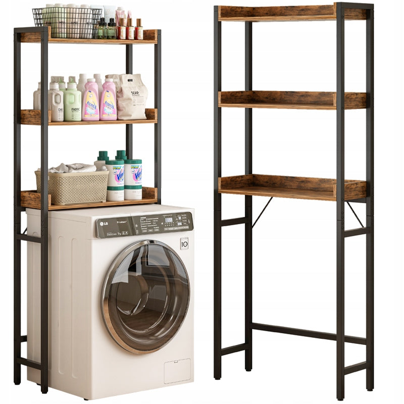 BOOKCASE BATHROOM CABINET OVER TOILET WASHING MACHINE LOFT INDUSTRIAL SHELVES 165 CM