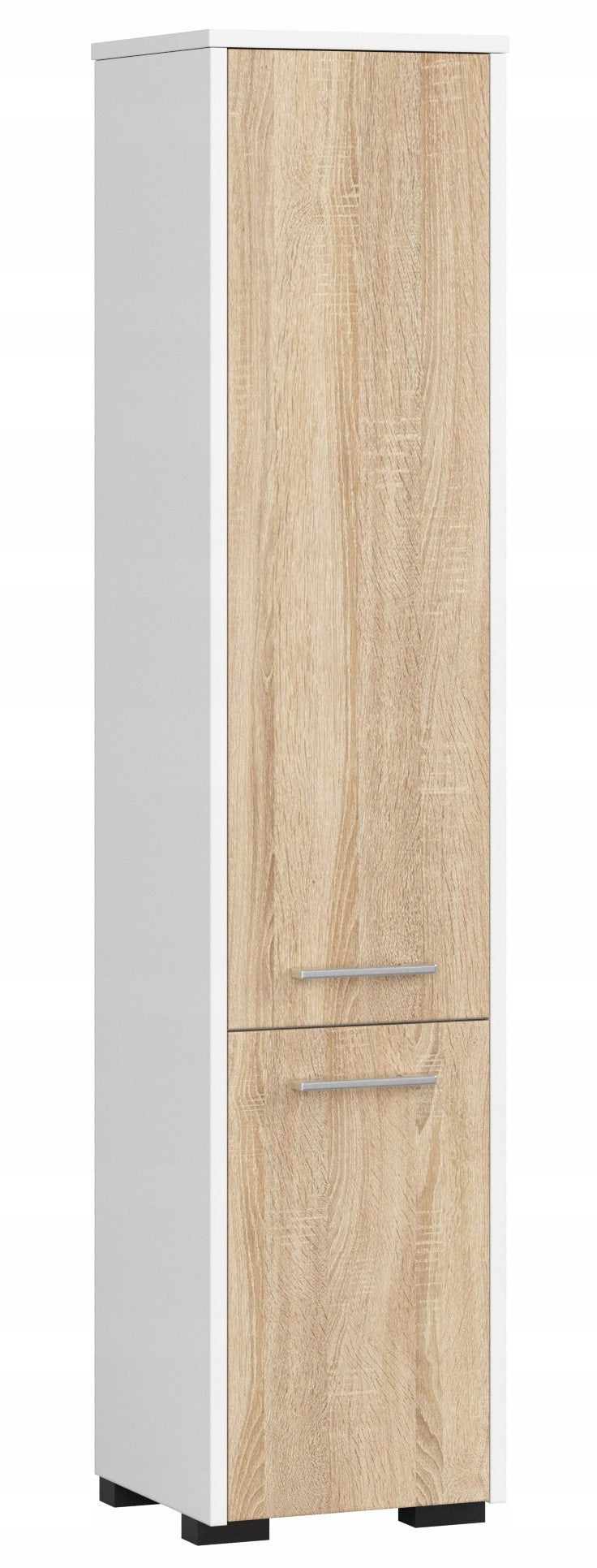 BOOKCASE BATHROOM FIN POST 30 2D 140cm WHITE / SONOMA