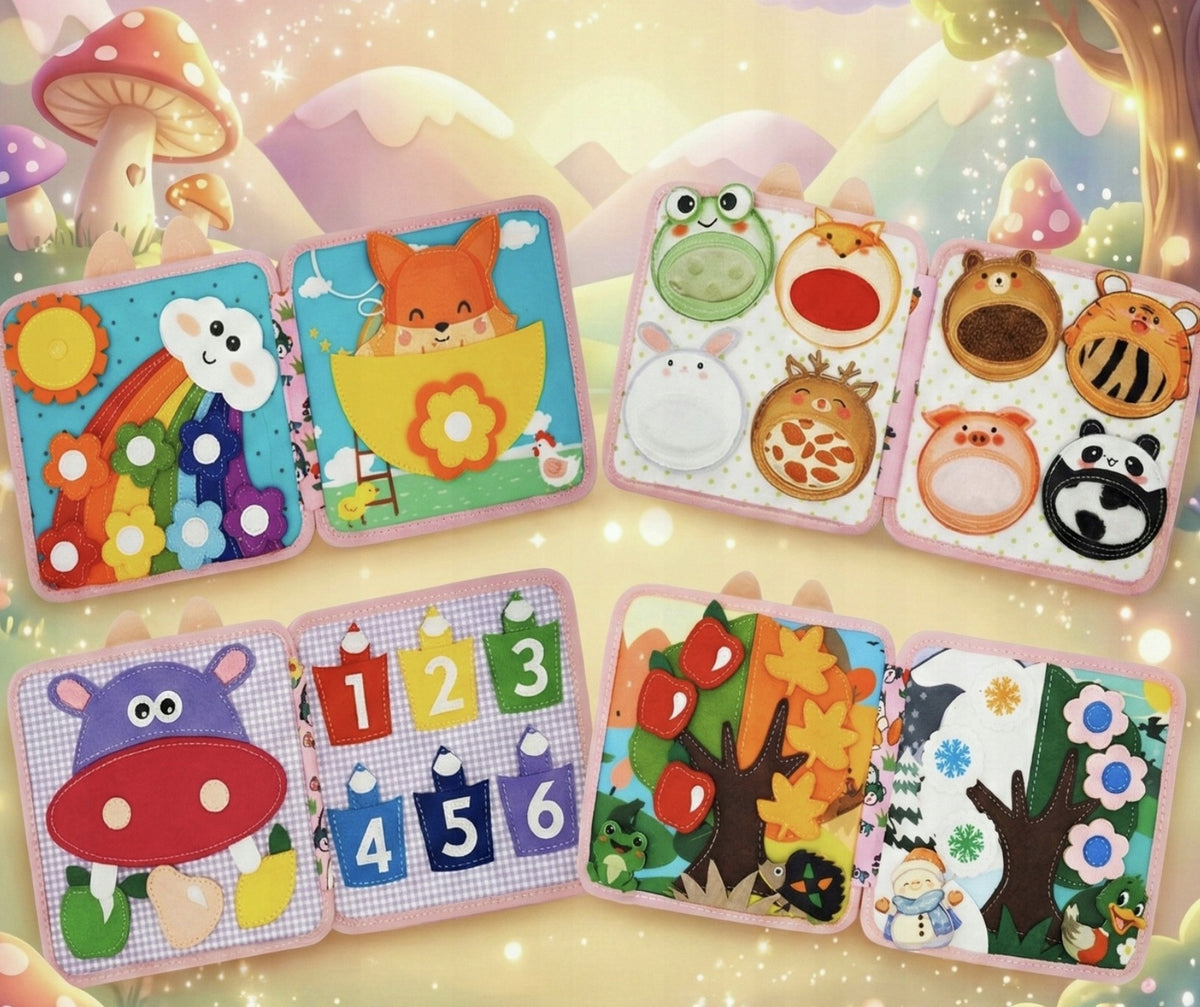 BOOKLET SENSORY MANIPULATION BOARD MONTESSORI EDUCATIONAL TOY Manufacturer code Tablica manipulacyjna Nauka liczb