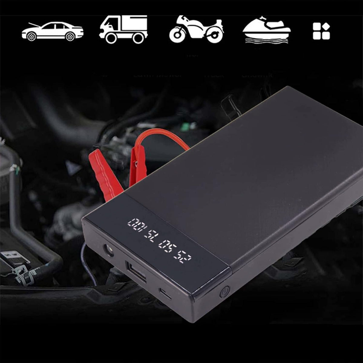 BOOSTER JUMP STARTER 10000MAH PORTABLE POWER BANK AUTO BATTERY CHARGER Brand Bedee