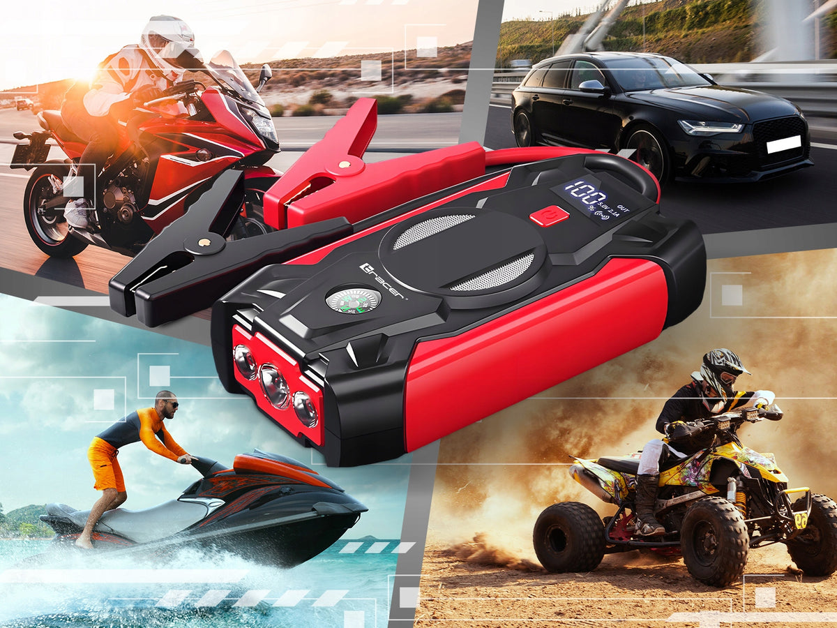 BOOSTER Jump starter TRACER 12000mAh Starter Powerbank Flashlight 1000A Manufacturer code TRABAT47779