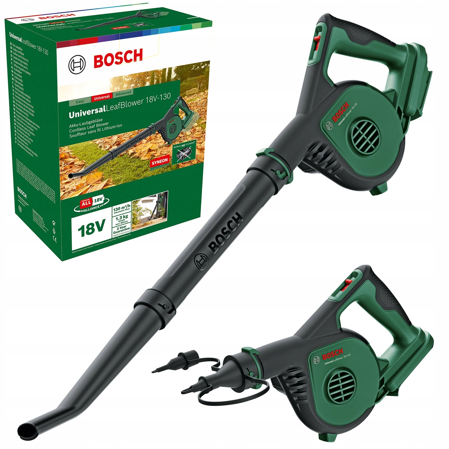 BOSCH Cordless Leaf Blower UniversalLeafBlower 18V-130 body