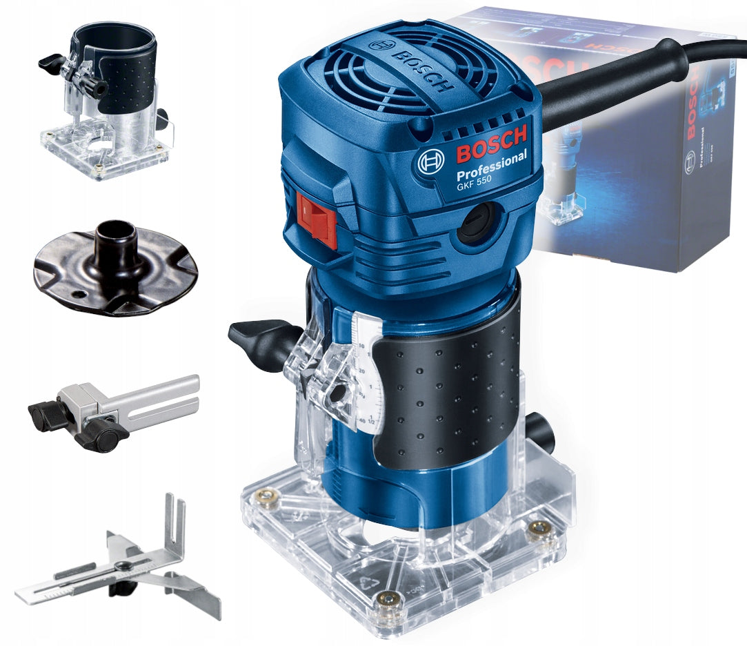 BOSCH EDGE MILLING MACHINE GKF 550 550W + ACCESSORIES