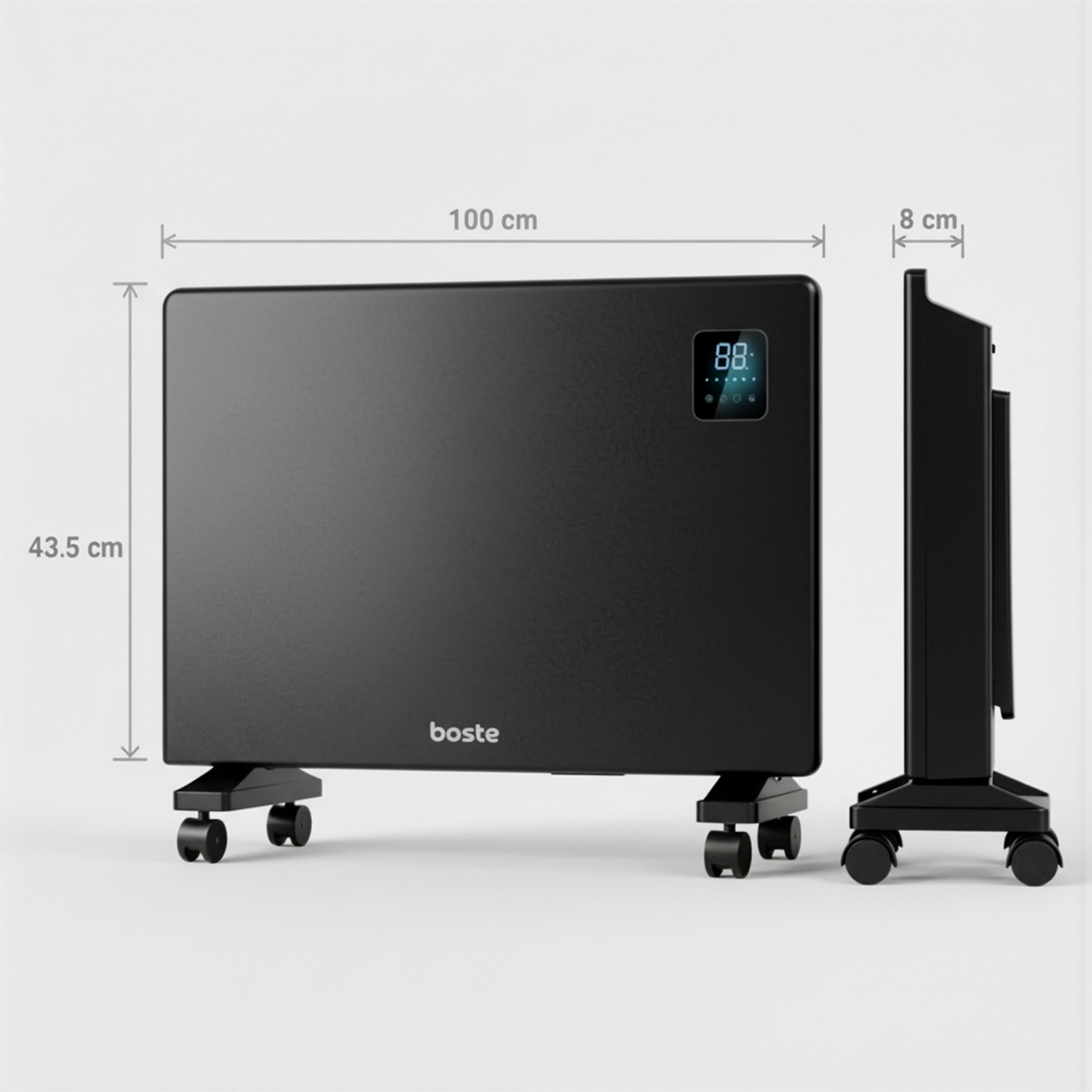 BOSTE ELECTRIC CONVECTOR HEATER ENERGY EFFICIENT 2500W SMART WIFI LED Manufacturer code EHHN-25BK