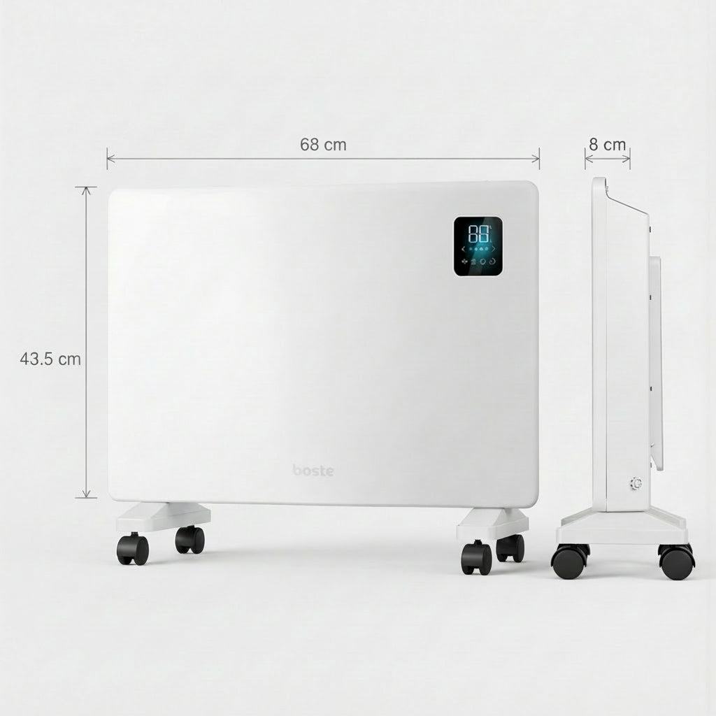 BOSTE ELECTRIC CONVECTOR HEATER ENERGY EFFICIENT FOR BATHROOM WIFI LED Manufacturer code EHHN-15WE