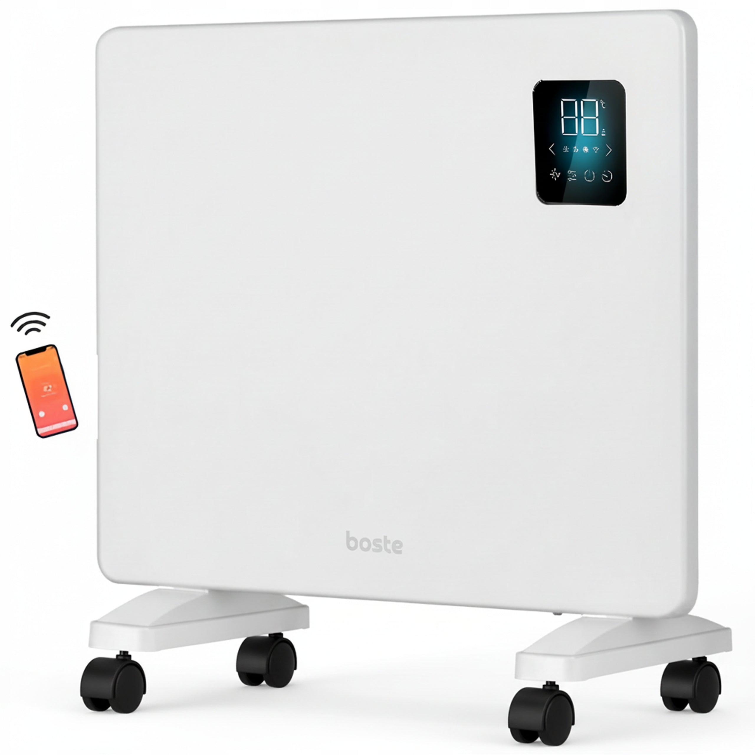 BOSTE ELECTRIC CONVECTOR HEATER ENERGY EFFICIENT FOR BATHROOM WIFI LED