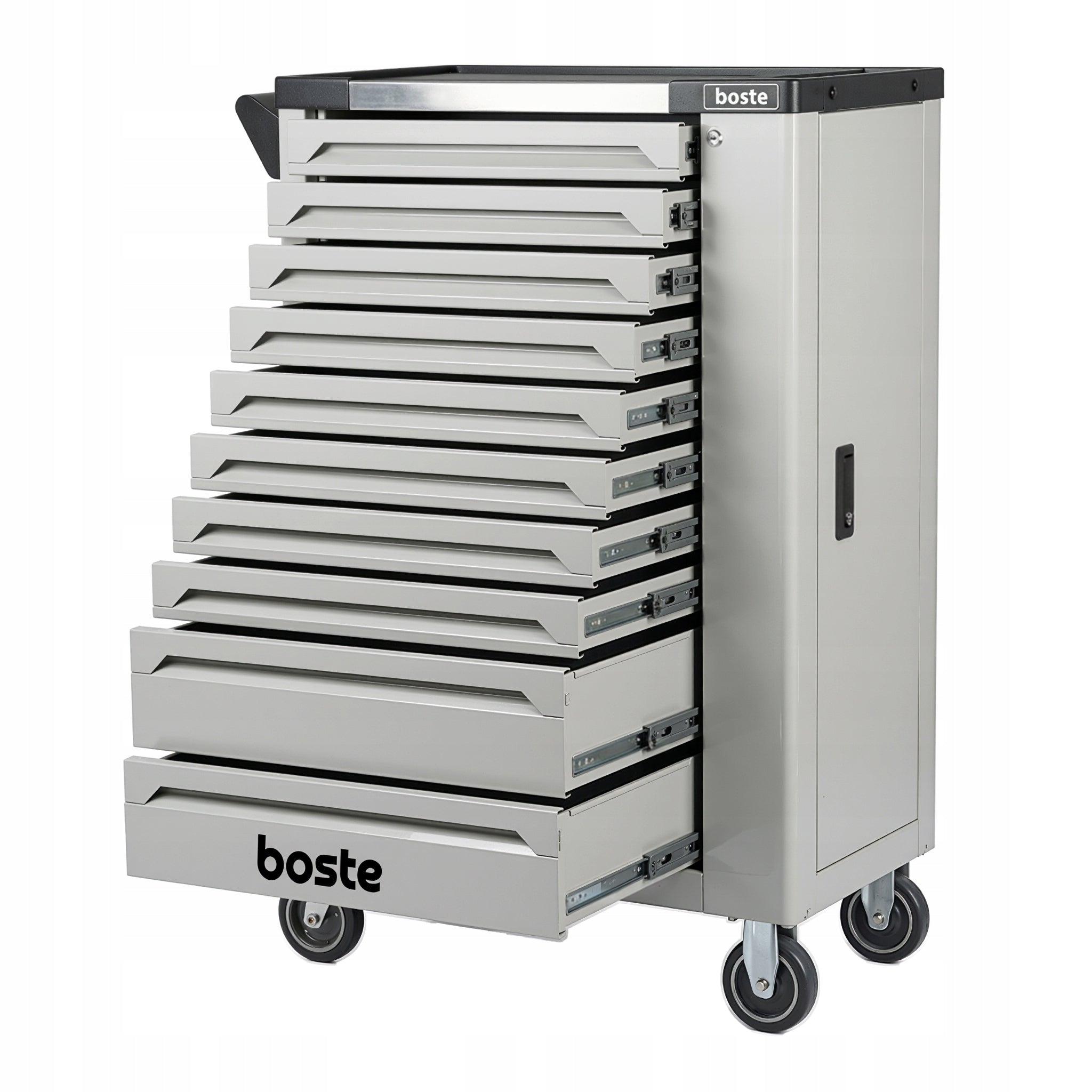 BOSTE WORKSHOP CABINET TOOL TROLLEY 10 DRAWERS LOCK BRAKE STORAGE