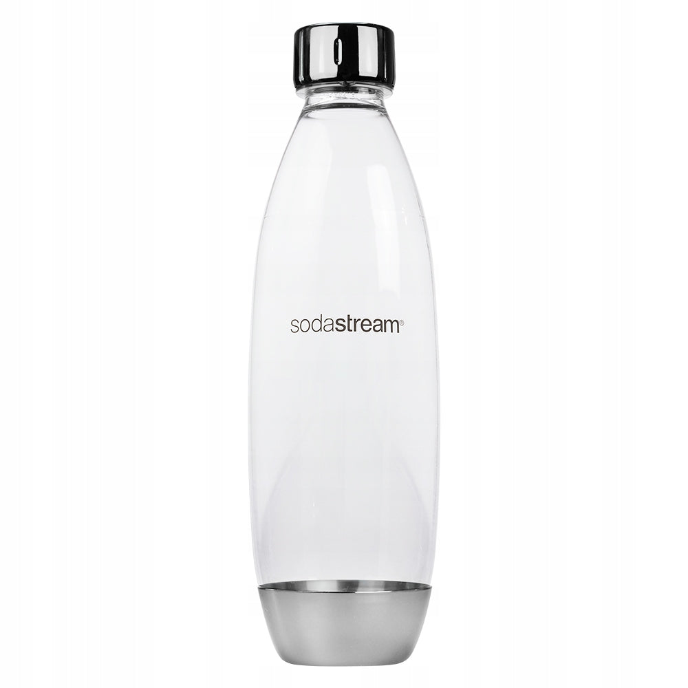 BOTTLE FOR SATURATOR SODASTREAM 1L FUSE METAL STEEL SILVER