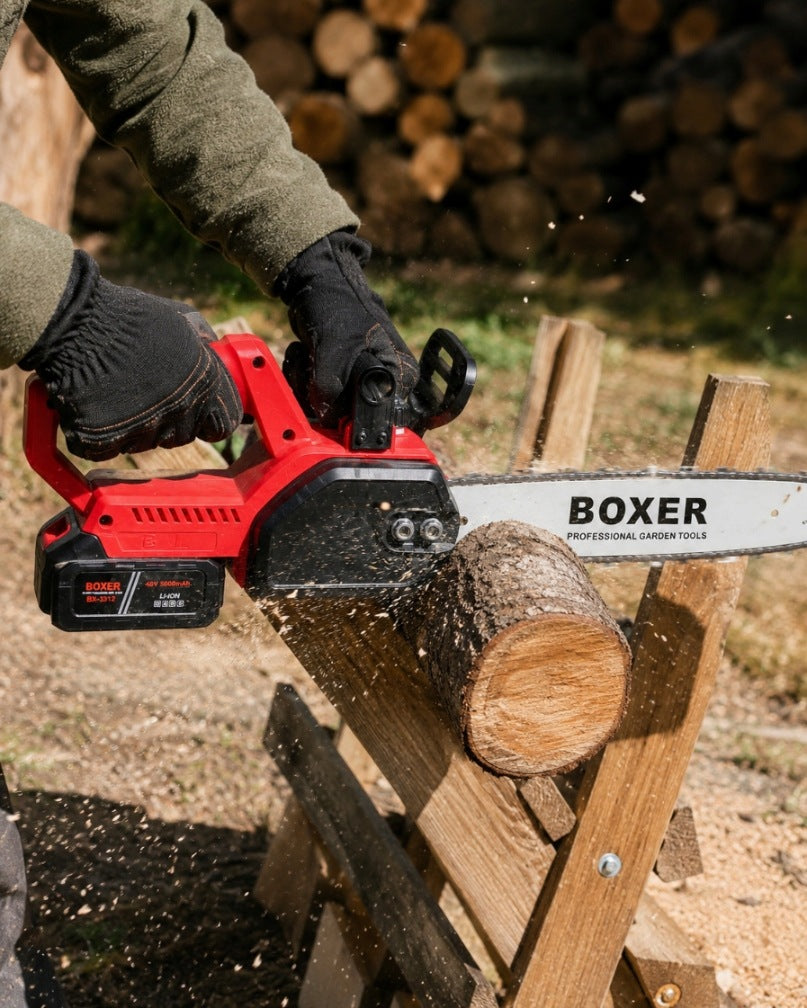 BOXER 1850W Cordless Chainsaw - 16" and 12" 5000 mAh guides Brand Black+Decker