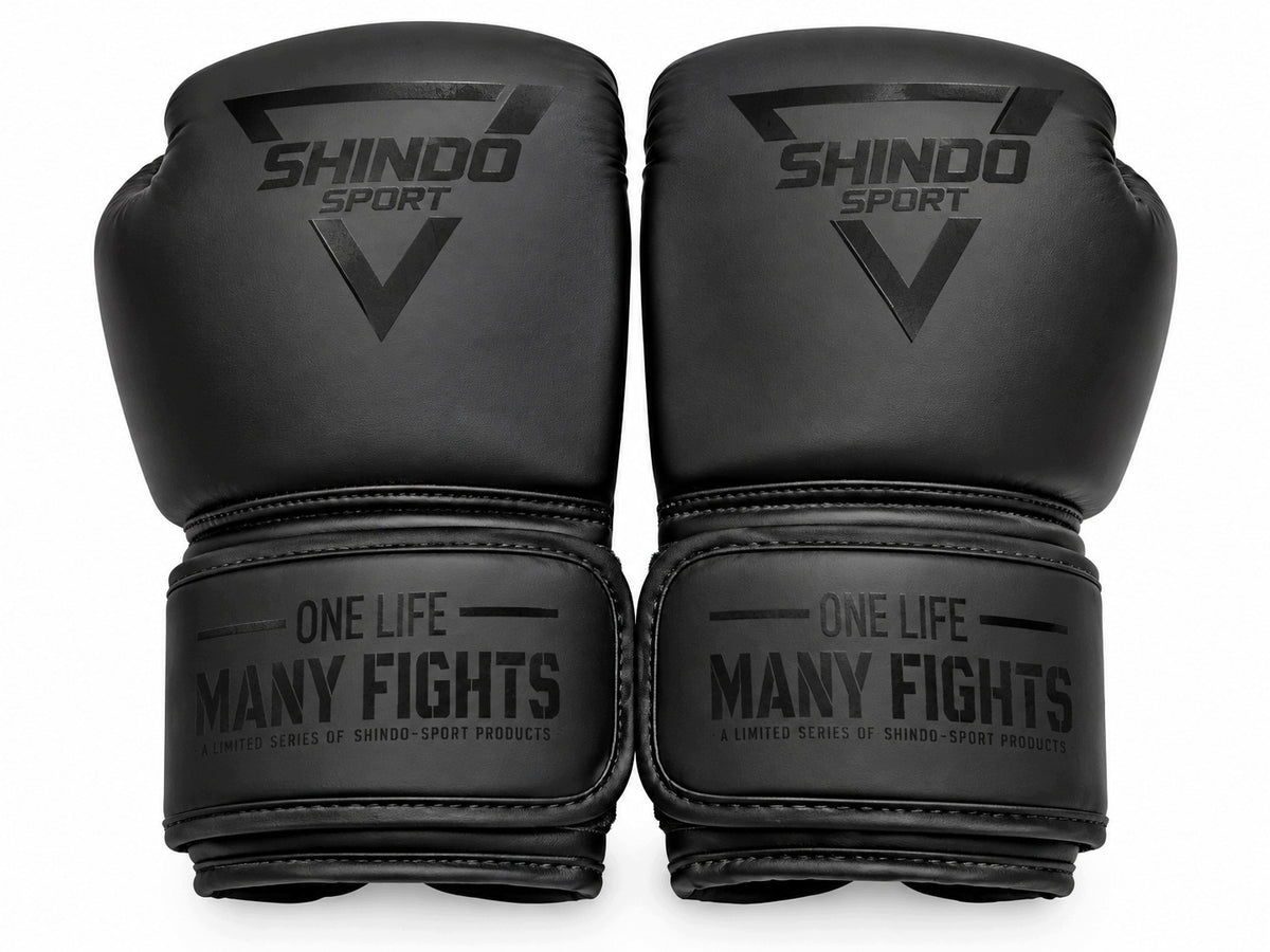 BOXING GLOVES 8 OZ YOUTH TRAINING SHINDO SHADOW BOXING Packaging status original