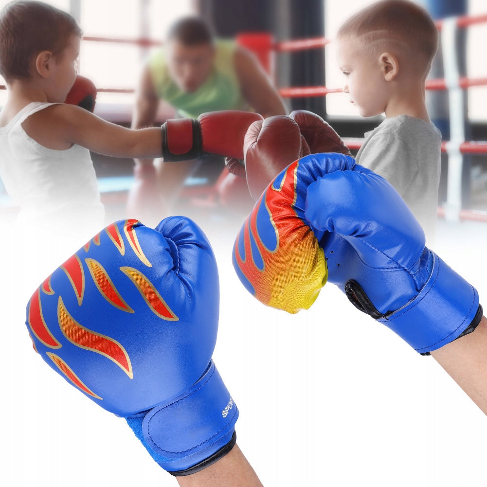 BOXING GLOVES FOR CHILDREN TRAINING Color blue