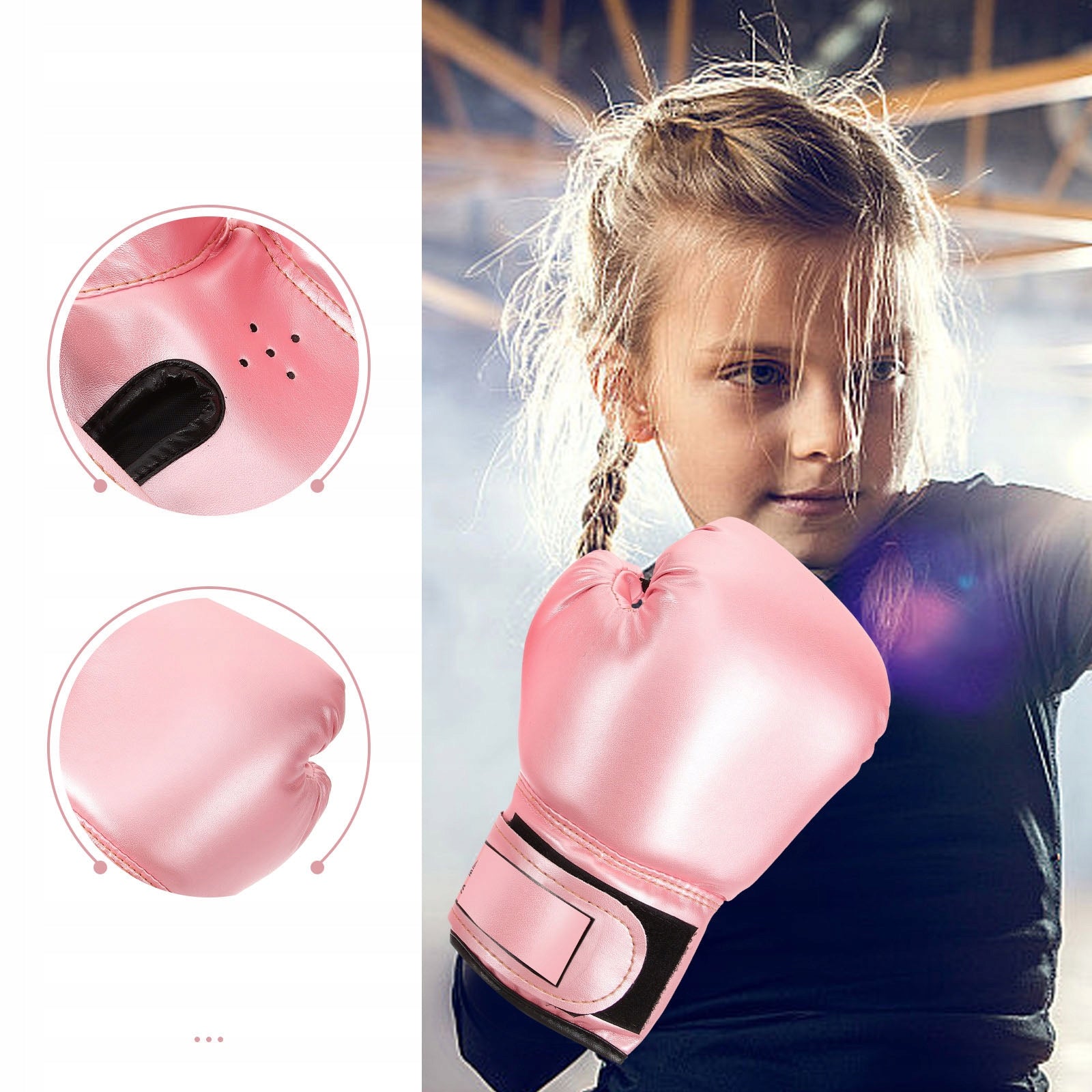 BOXING GLOVES FOR KIDS SANDBAG GLOVES PINK 6 OZ EAN (GTIN) 4896009080794