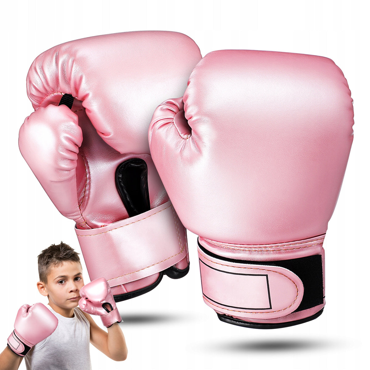 BOXING GLOVES FOR KIDS SANDBAG GLOVES PINK 6 OZ