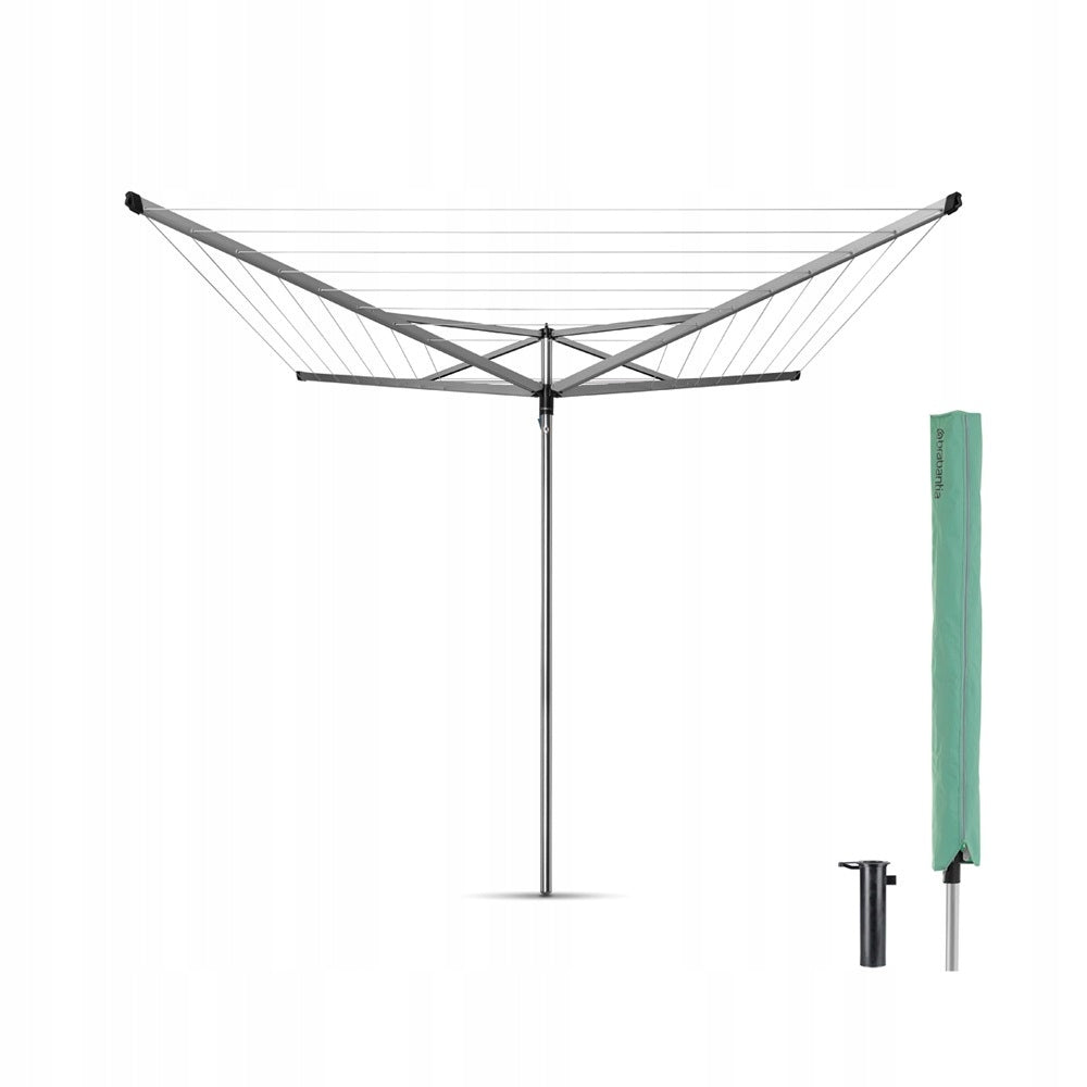 BRABANTIA - Garden dryer 40 m - Concrete attachment, cover