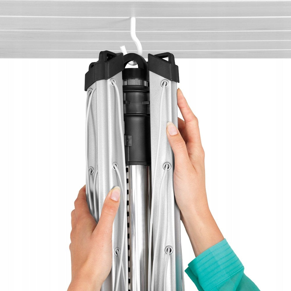 BRABANTIA - Lift-O-Matic - Garden dryer 50 m - Ground attachment Total height 185 cm