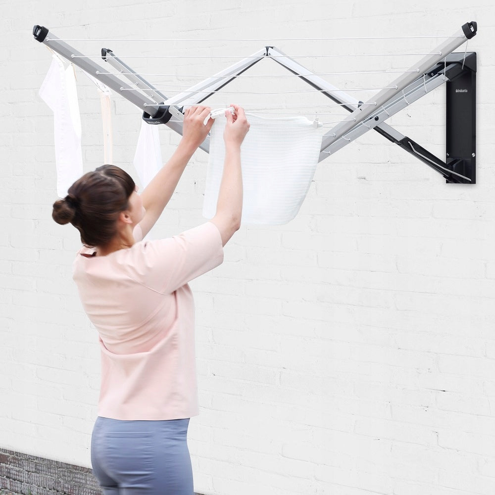 BRABANTIA - WallFix - Wall dryer 24 m - Cover Kind Stationary