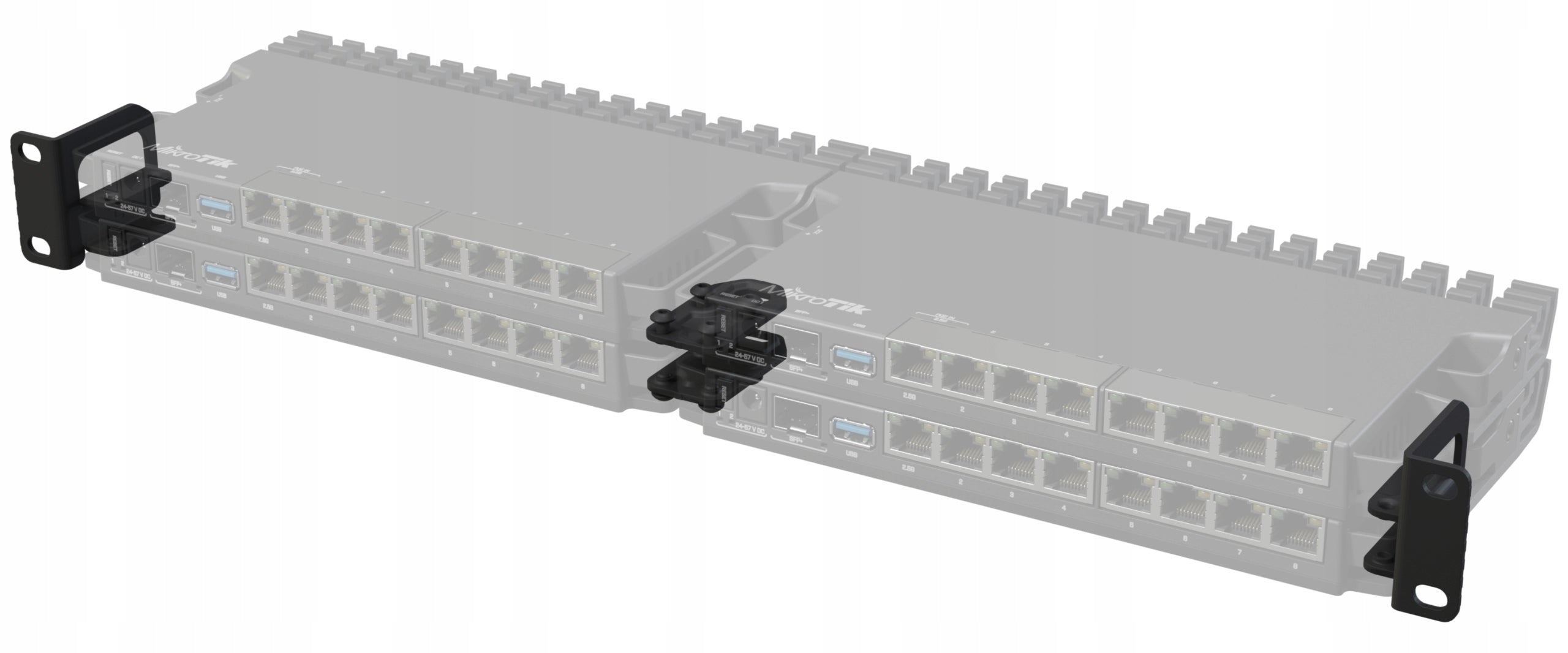 BRACKET FOR MOUNTING THE ROUTER IN THE RACK MICROTIK Manufacturer code UCHWYT DO MONTAŻU ROUTERA  RACK MIKROTIK