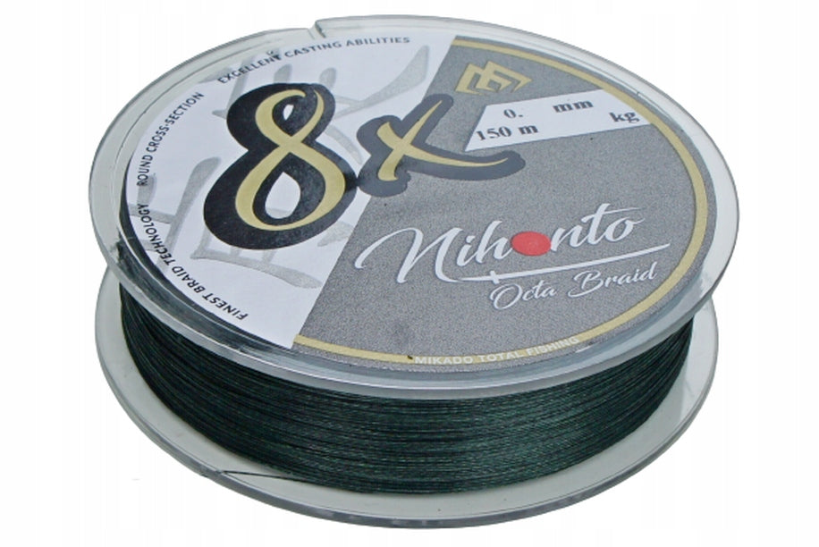 BRAID for spinning MIKADO OCTA BRAID 0,18 GREEN for pike Manufacturer code Z24G-018