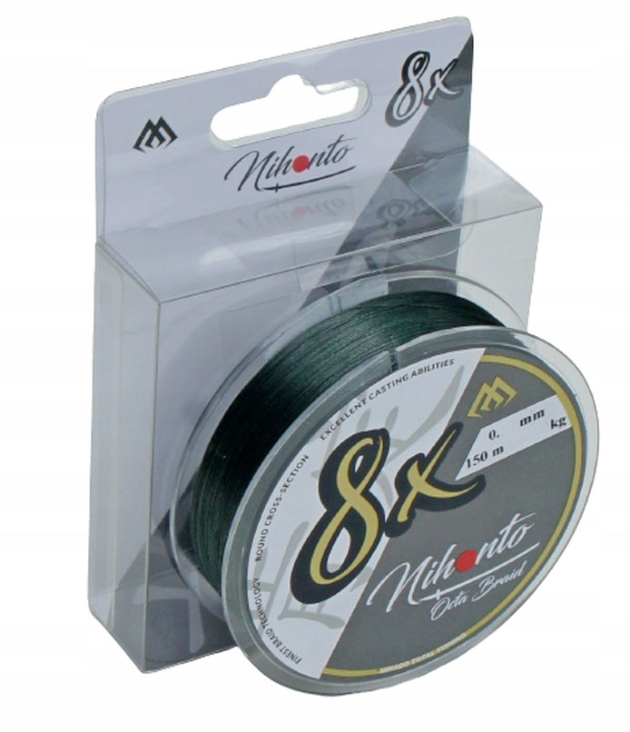 BRAID for spinning MIKADO OCTA BRAID 0,18 GREEN for pike