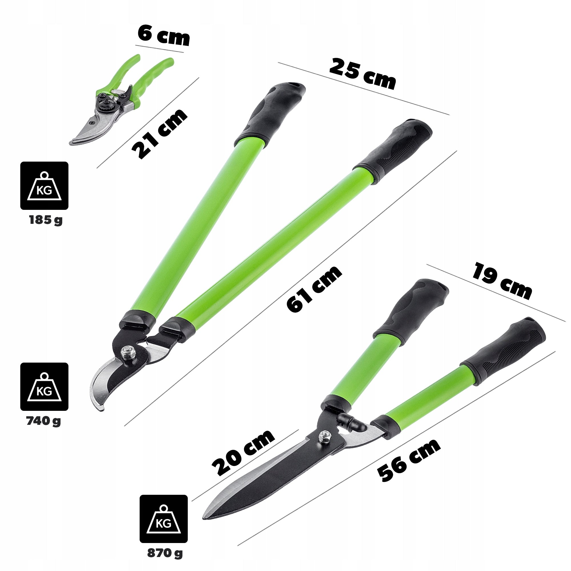 BRANCH PRUNER 3 PCS PRUNER SET BRANCH SCISSORS Manufacturer code K11317_5