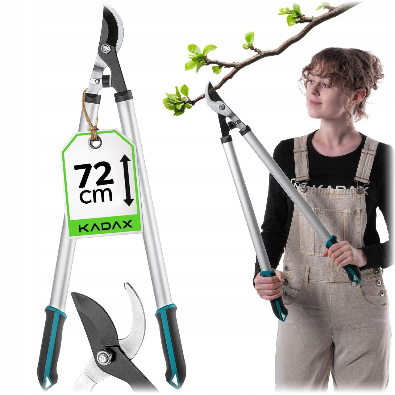 BRANCH PRUNER GARDEN SHEARS 72cm BUSHES TWO-HANDED LONG SHARP LIGHT