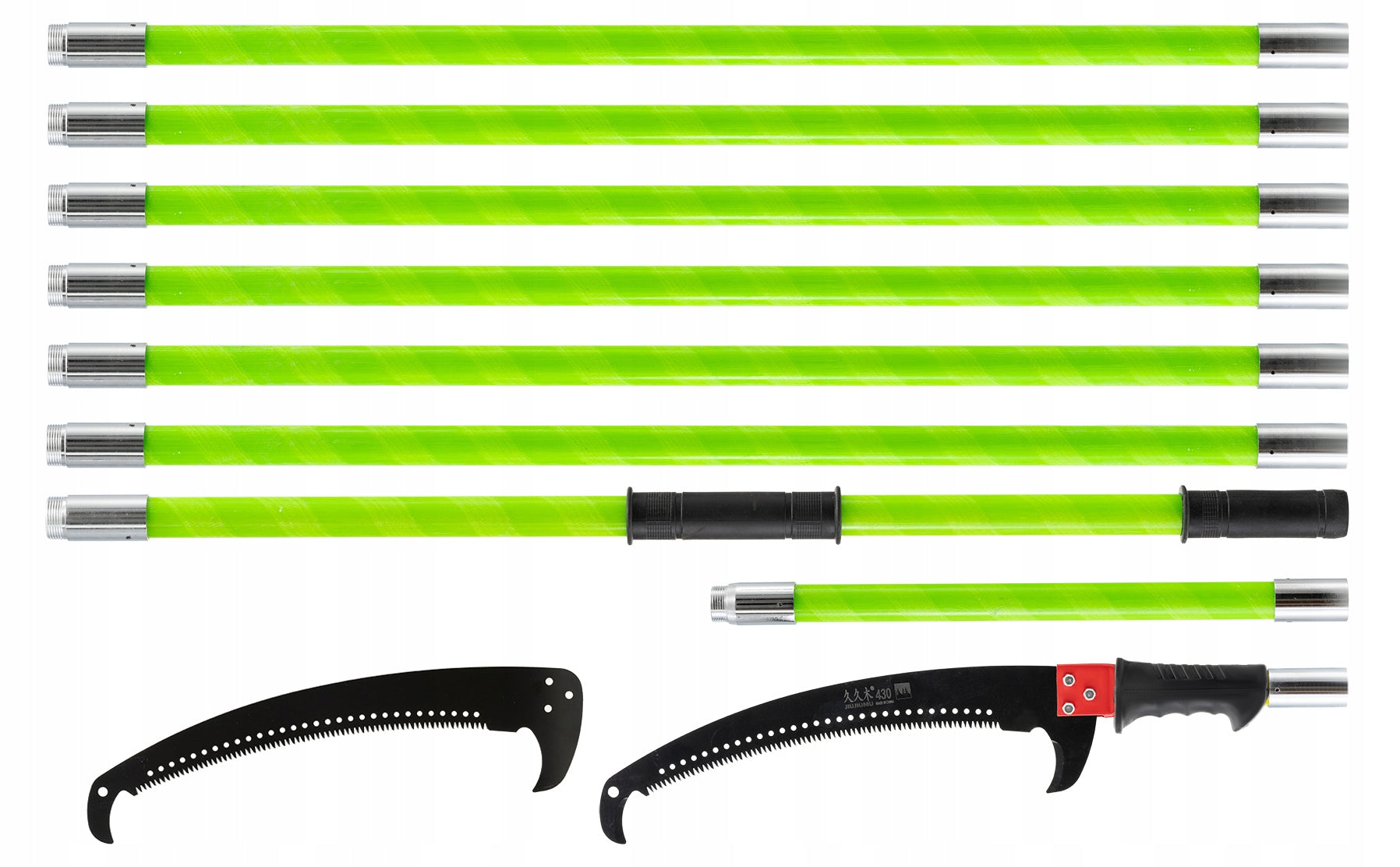 BRANCH SAW WITH HOOK TELESCOPIC MODULAR MANUAL TWO BLADES 8 m 800 cm