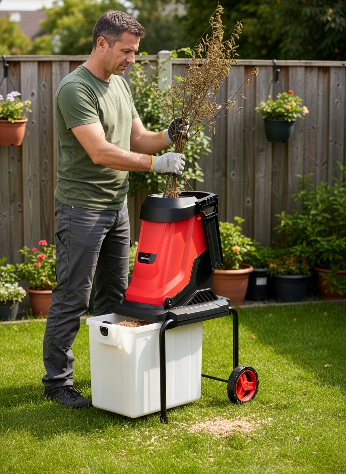 BRANCH SHREDDER ELECTRIC CHIPPER SELF-PRIMING TANK 50L 3800W Manufacturer code ROZDRABNIACZ DO GAŁĘZI RĘBAK ELEKTRYCZNY PRO