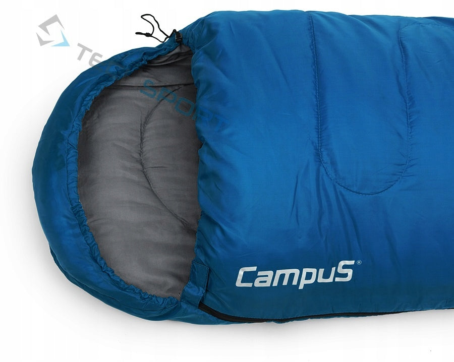 BRANDED MUMMY SLEEPING BAG CAMPUS PIONEER 200 3 COLORS Color blue