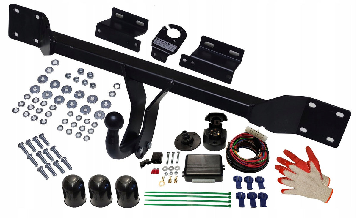 BRANDED TOWBAR MODULE BEAM BMW 5V E60 SEDAN E61 KOMBI 2003do2010 Harness included 7 PIN z modułem