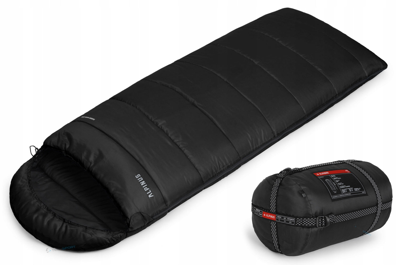 BRANDED WARM SLEEPING BAG 2in1 ALPINUS CLASSIC WARM 1800 to -16stF