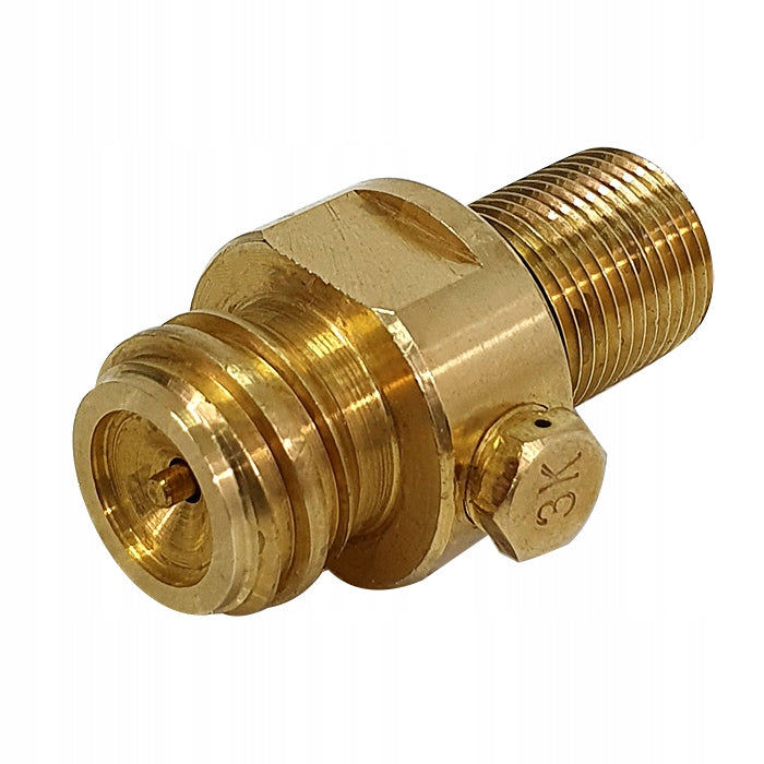BRASS TWO-WAY VALVE for SODASTREAM cartridges blue version