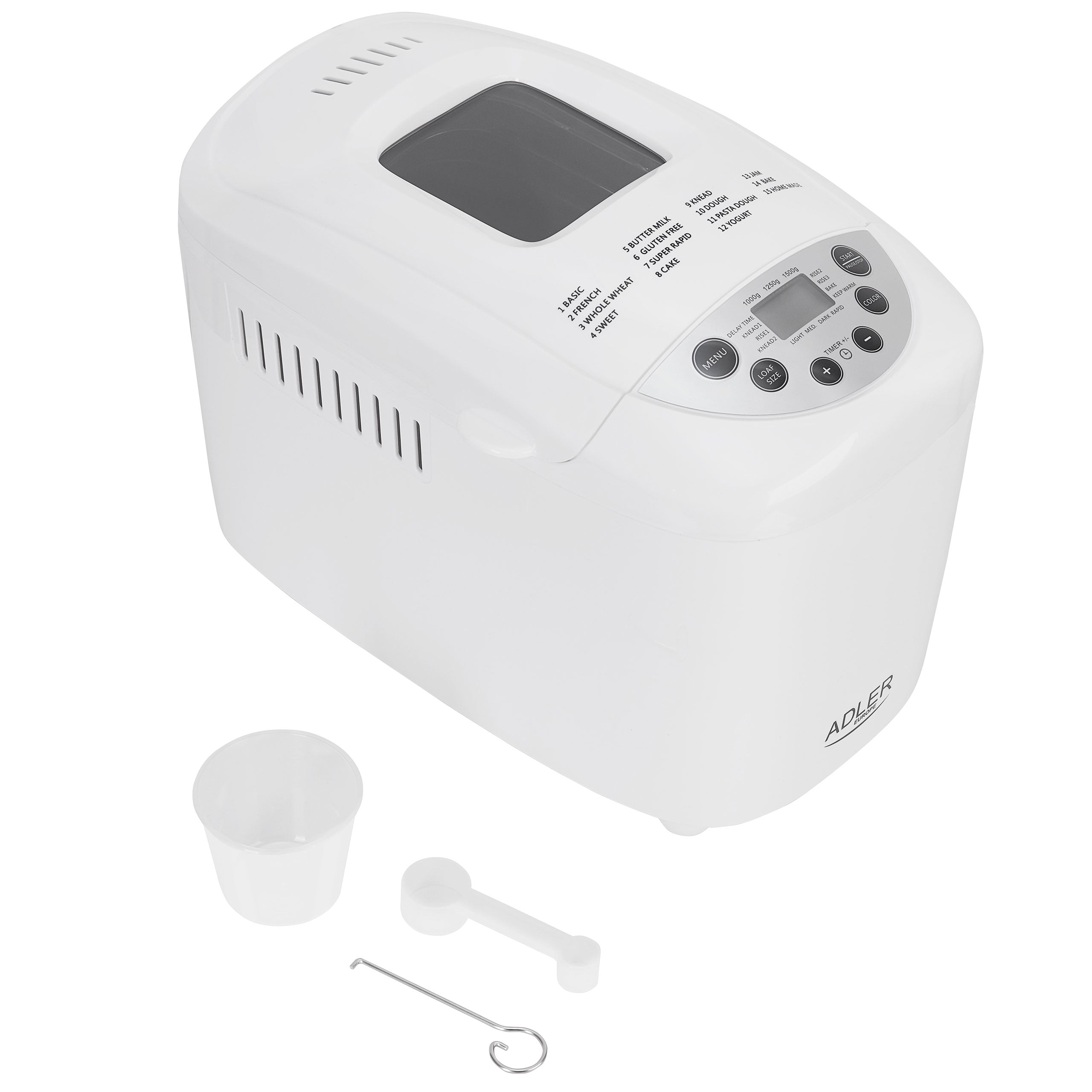BREAD MAKER AUTOMATIC BREAD MAKING MACHINE 850W Brand ADLER