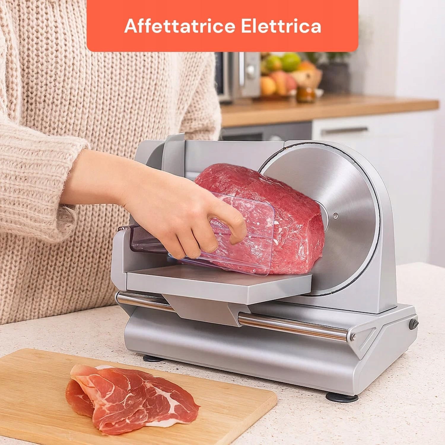 BREAD SLICER AND SAUSAGE ECTRETIC POWER 150 W, BLADE 220 MM EAN (GTIN) 6906443037051