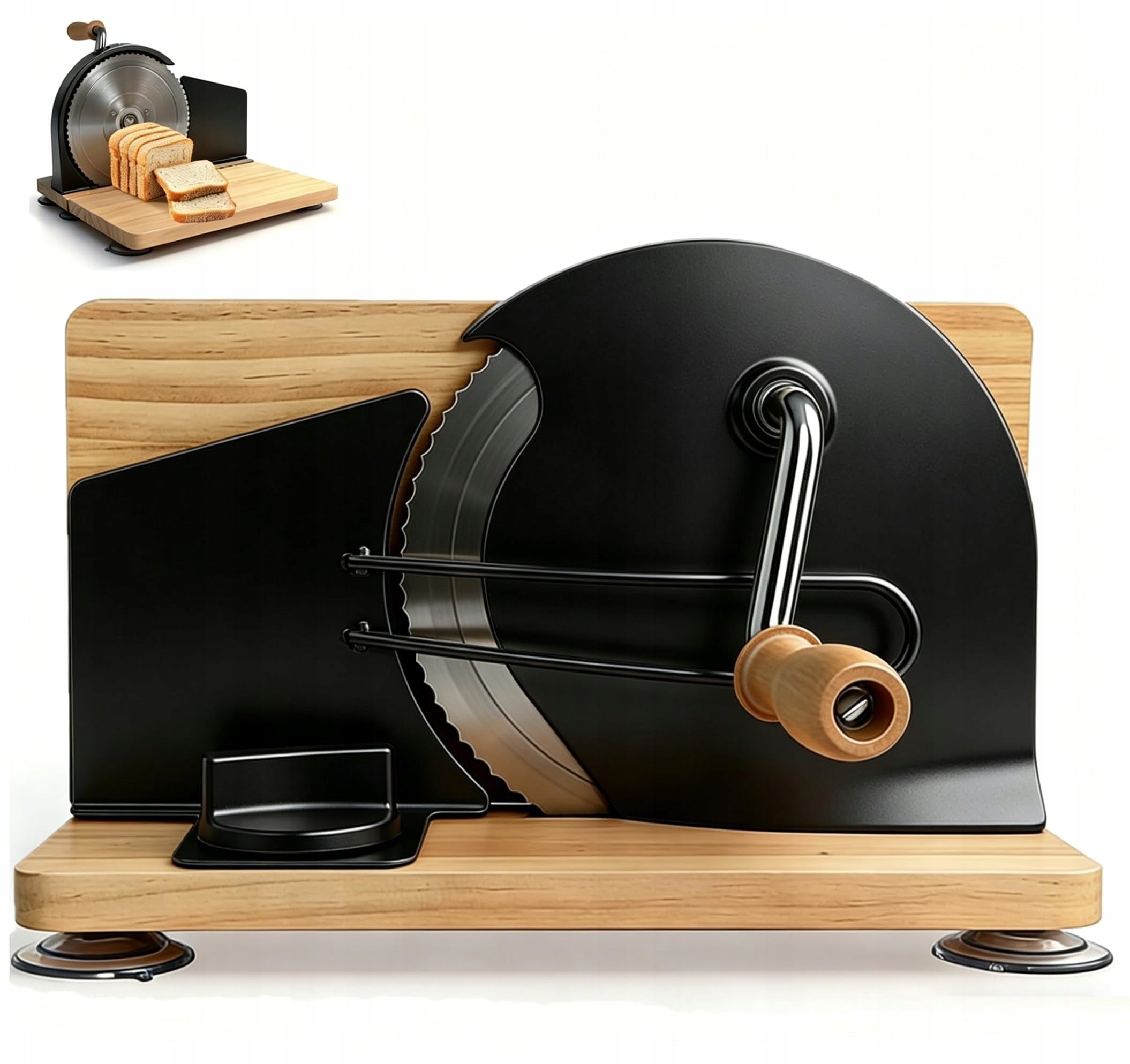 BREAD SLICER MANUAL ADJUSTABLE 1-20MM SUCTION CUPS FOLDING