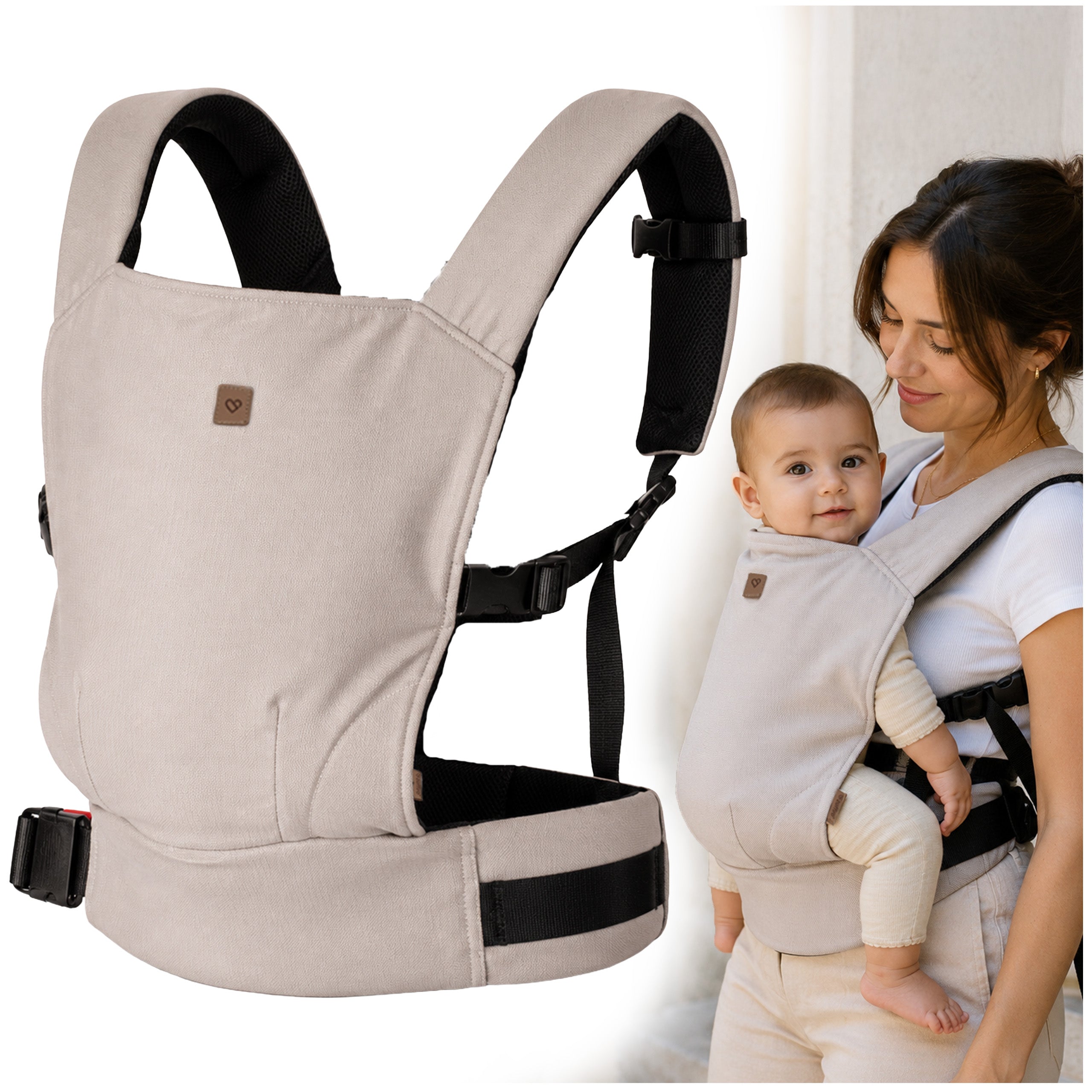 BREATHABLE BABY CARRIER ERGONOMIC ADJUSTABLE AIR 3D ZAFFIRO