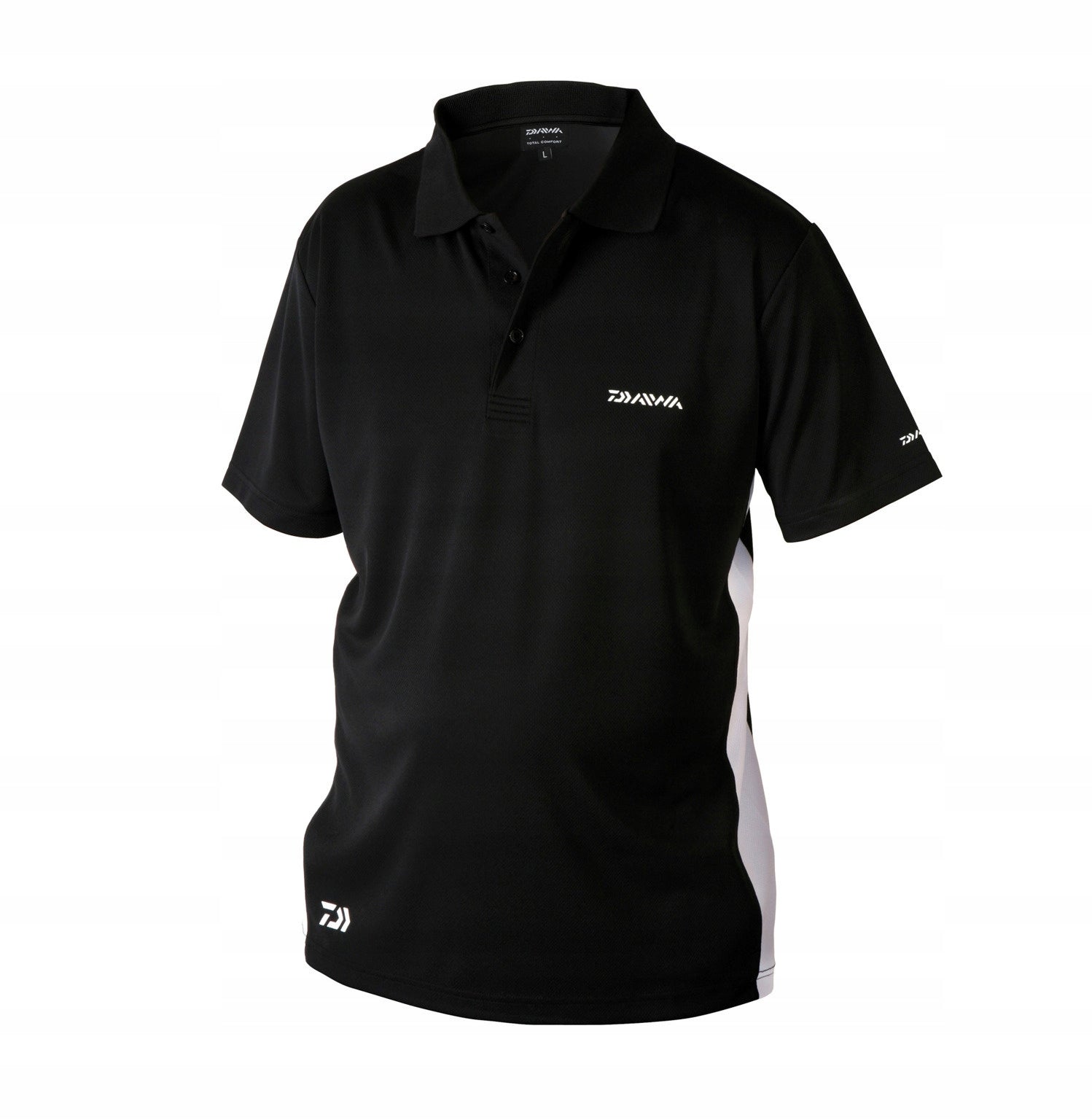 BREATHABLE POLO SHIRT DAIWA BLACK-XL