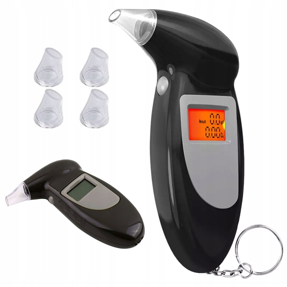 BREATHALYZER ALCOHOL TESTER LCD + REPLACEABLE 5 TIPS EAN (GTIN) 5904224499242
