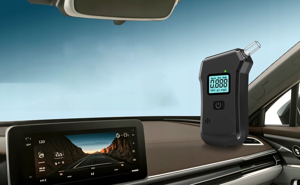 BREATHALYZER PROFESSIONAL CASE CALIBRATION 10 MOUTHPIECES ACCURACY AS POLICE Manufacturer code AL-AA-HANDY