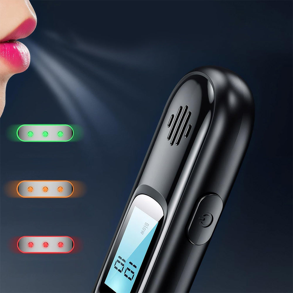 BREATHALYZER PROFESSIONAL MOUTHPIECELESS PRECISION LCD LIKE POLICE DIGITAL Packaging status original