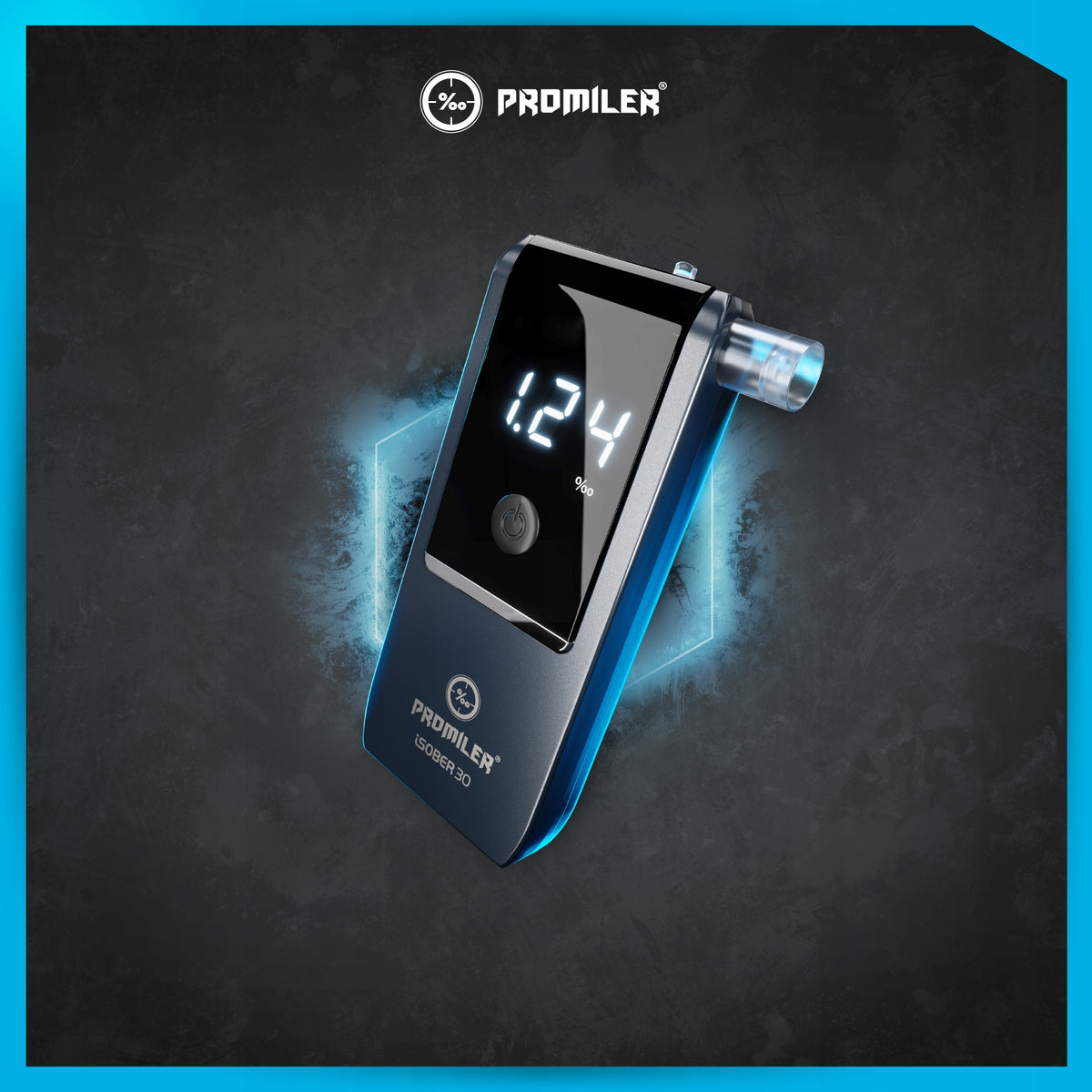 BREATHALYZER PROMILER ISOBER 30 CASE MOUTHPIECES HOLOGRAM CALIBRATION 12 MONTHS Packaging status original