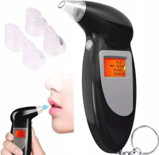 BREATHALYZER WITH REPLACEABLE MOUTHPIECES 5 LCD TIPS WITHOUT CALIBRATION ALKOTEST BRELO Brand no brand