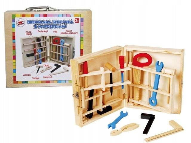 BRIMAREX 1574077 Wooden Tool Box