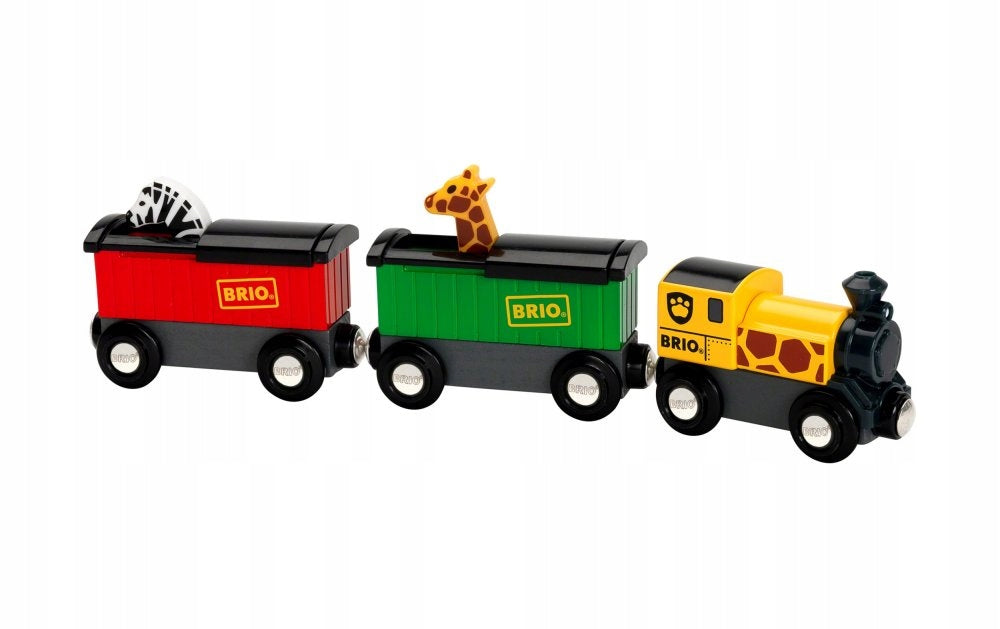 BRIO 33722 WORLD TRAIN SAFARI WAGONS 3 ELEMENT SET Manufacturer code 33722